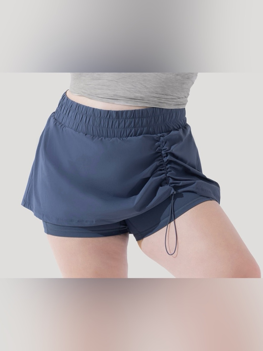 Popflex Bungee Superskort Athletic Tennis Golf Workout Pickleball Small Blue